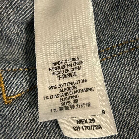 Juicy Couture Distressed Rhinestone Skinny Jeans Blue Size 29 - Picture 12 of 14